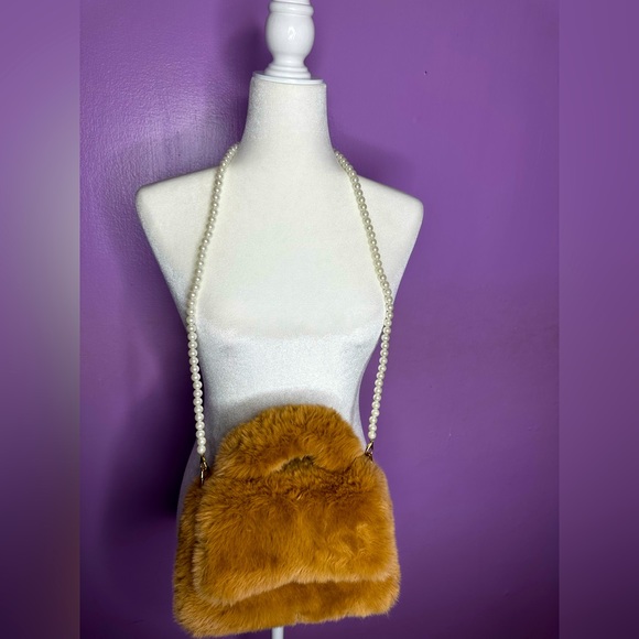 Faux Pearl Decor Flap Square Bag - Picture 1 of 9